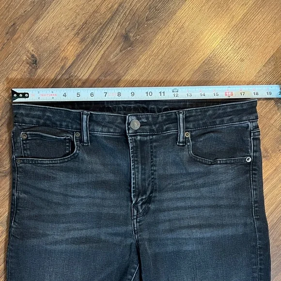 American Eagle Outfitters Men's Dark Gray/Black Skinny Jeans - Picture 7 of 10